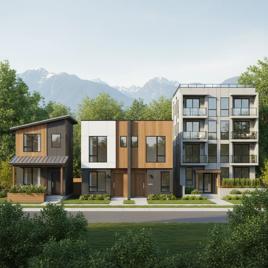 Comparison of multiplex, duplex, and laneway house development options in Vancouver